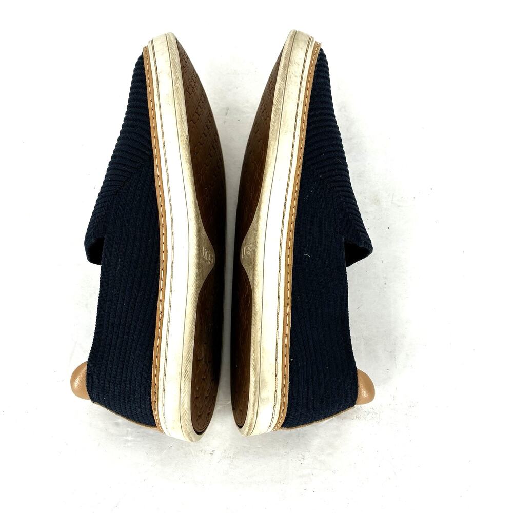 UGG Sammy Slip On Sneakers Navy Rib Knit Platform Casual Shoes Women's Size 7 - Picture 6 of 8